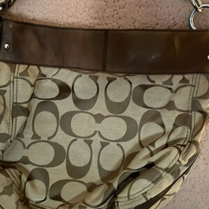 Authentic brown and tan Coach purse